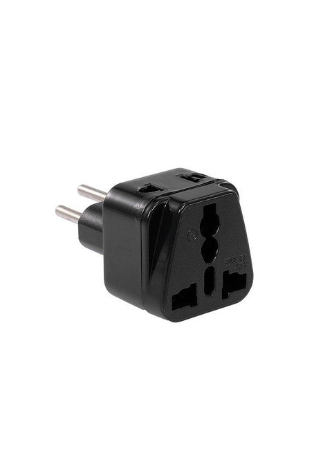 High Quality Swiss Embedded Conversion Plug 5-hole Adaptor Plug Swiss Plug to Universal Socket Travel Plug Adapter Black