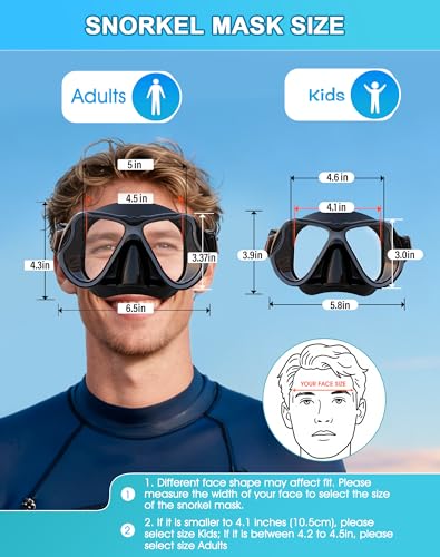 Greatever Dry Snorkel Set,Panoramic Wide View,Anti-Fog Scuba Diving Mask,Professional Snorkeling Gear for Adults - Image 5
