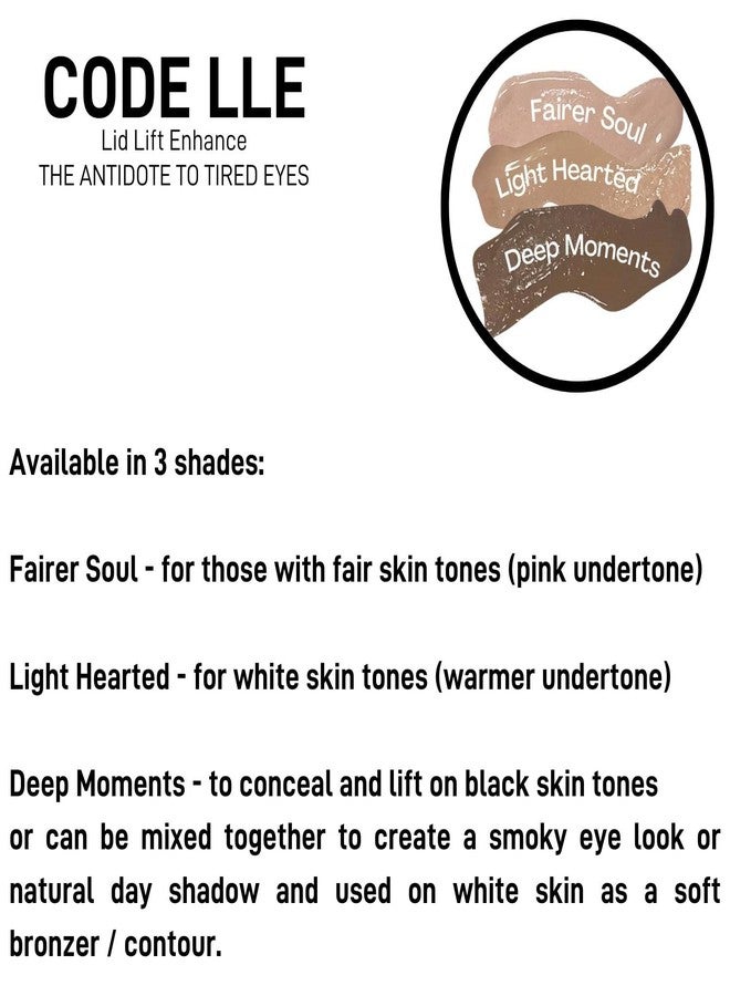 CODE Beautiful Eye Primer and Under Eye Concealer | Eye concealers | Eyeshadow Primer | Eye Lift - The Antidote To Tired Eyes | Vegan & Cruelty Free | LLE Lid Lift Enhance (Deep Moments) - Image 3