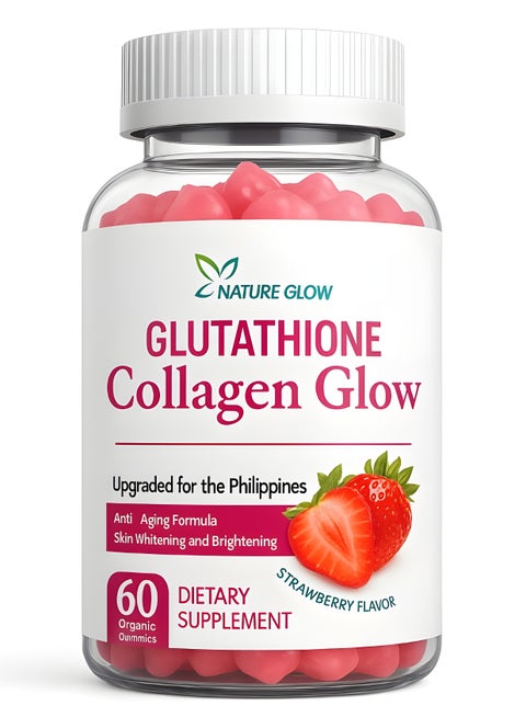 NATURE GLOW GLUTATHIONE Collagen Glow 60 Organic Gummies | Best Price Oman  | Muscat, Seeb
