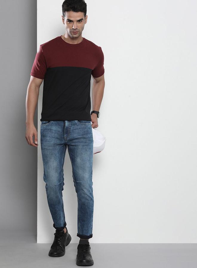 The Indian Garage Co Men Mid Rise Faded Slim Fit Jeans - Image 5