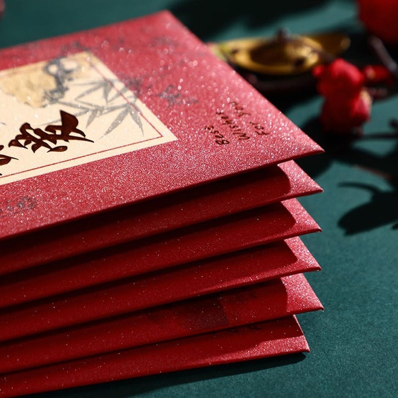 MOLILEAF Red Envelopes with Chinese Characters, Hongbao Red Packets Money Envelopes for Lunar New year, Wedding,Birthday - Image 3