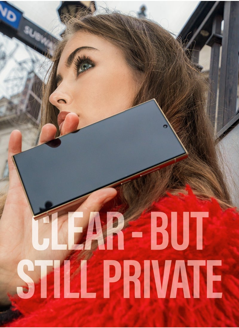 PanzerGlass PanzerGlass Privacy Screen Protector for Samsung Galaxy S25 Plus Tempered Glass, Fingerprint Compatible, 60% Recycled Glass, Case Friendly, Anti-scratch, No Dust, No Bubbles  - Image 3