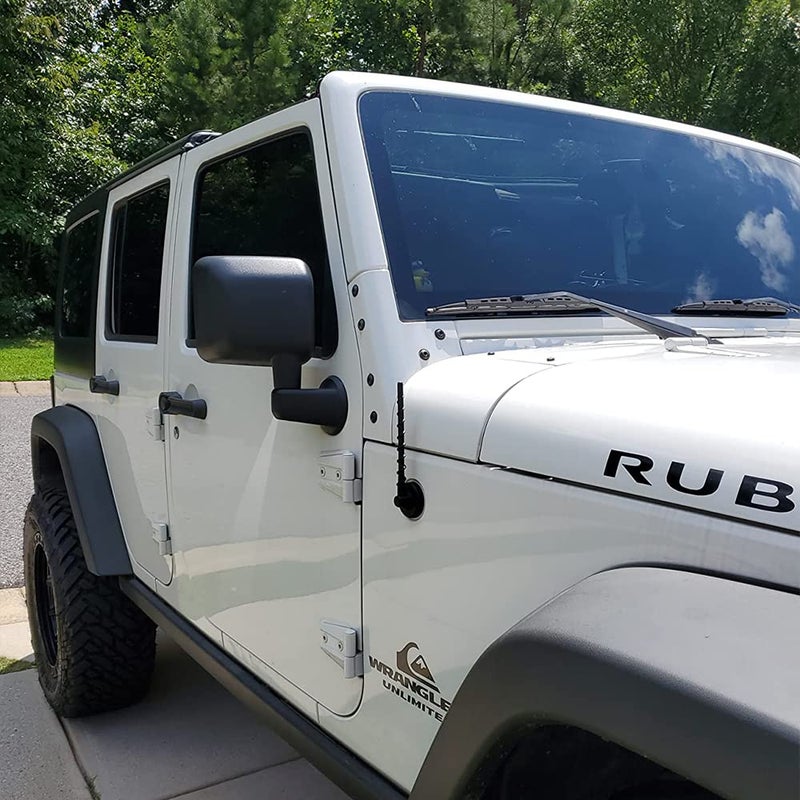 VOFONO Short Antenna for 2007-2025 Jeep Wrangler Gladiator JK JL JT JKU JLU Sahara Rubicon Sport 4xe Willys Mojave, 7 Inch Jeep Replacement Antenna Wrangler Gladiator Accessories - Image 4