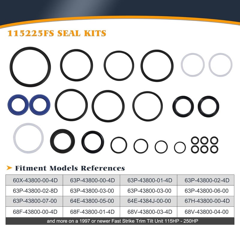 V-SEK Outboard Trim/Tilt Pin Wrench and Fast Strike Power Trim Tilt Seal Kit - Image 3