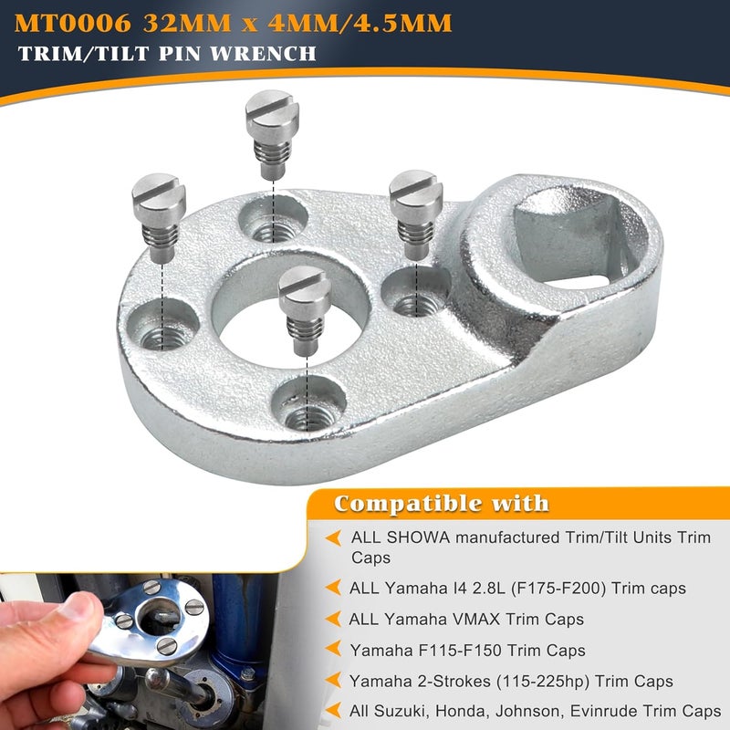 V-SEK Outboard Trim/Tilt Pin Wrench and Fast Strike Power Trim Tilt Seal Kit - Image 5