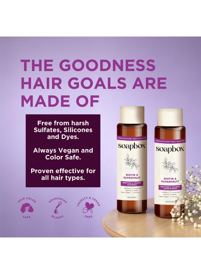 سوب بوكس شامبو سوب بوكس بيوتين وسوبر فروت لاستعادة وكثافة الشعر – لتقوية وتغذية الشعر – 473 مل - Image 5