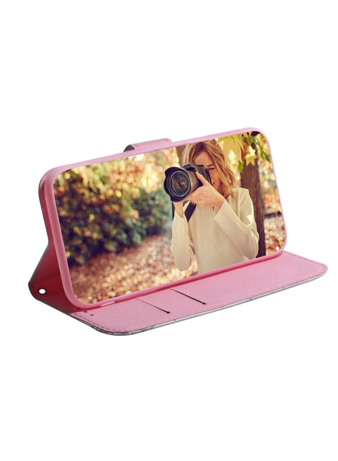 اس-توب جراب هاتف Nokia G22 من الجلد القابل للطي برسومات ملونة - Image 5