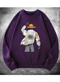 KUYING New One Piece Casual Loose Round Neck Hoodie  - Image 1