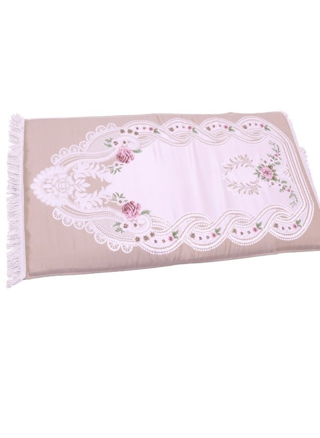 سمارت هوم سجادة صلاه كبيرة مبطنة/شرشف صلاة بحشوة داخلية عازلة 110*70*3 سم  - Image 2