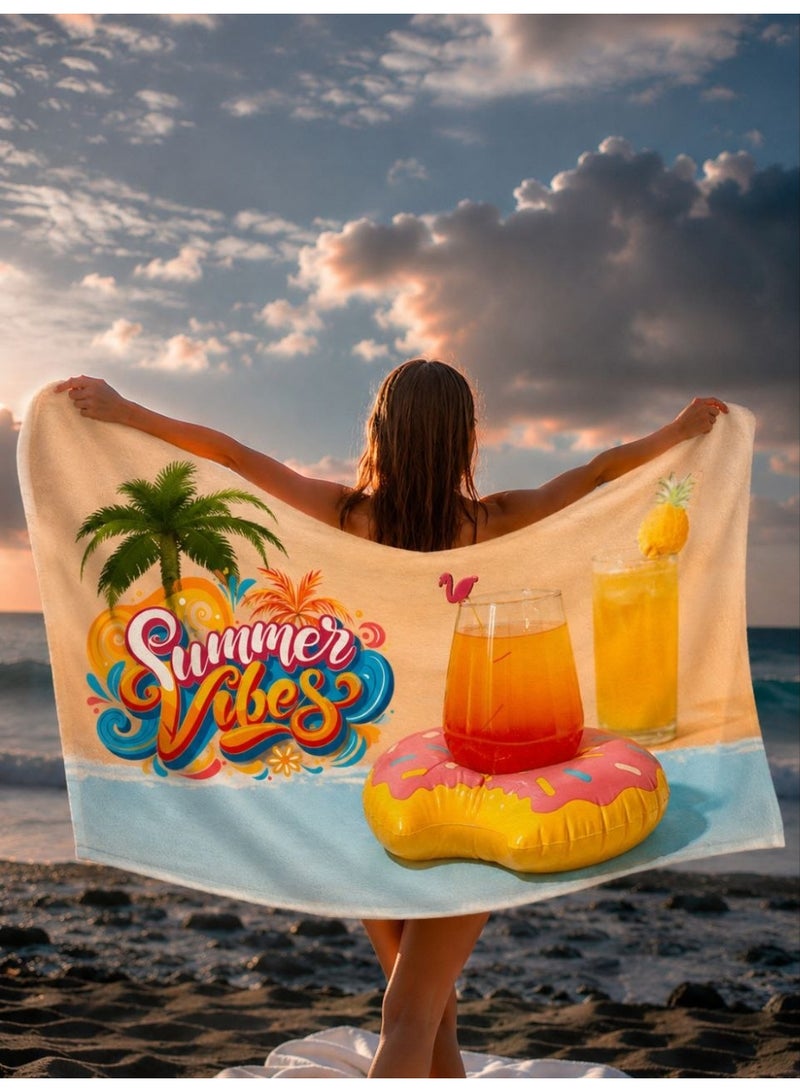 Microfiber Quick Dry Beach Blanket, Towel, Suitable For Swimming,Travel, Camping,Yoga Mat Outings Summer Beach Essentials - Image 2