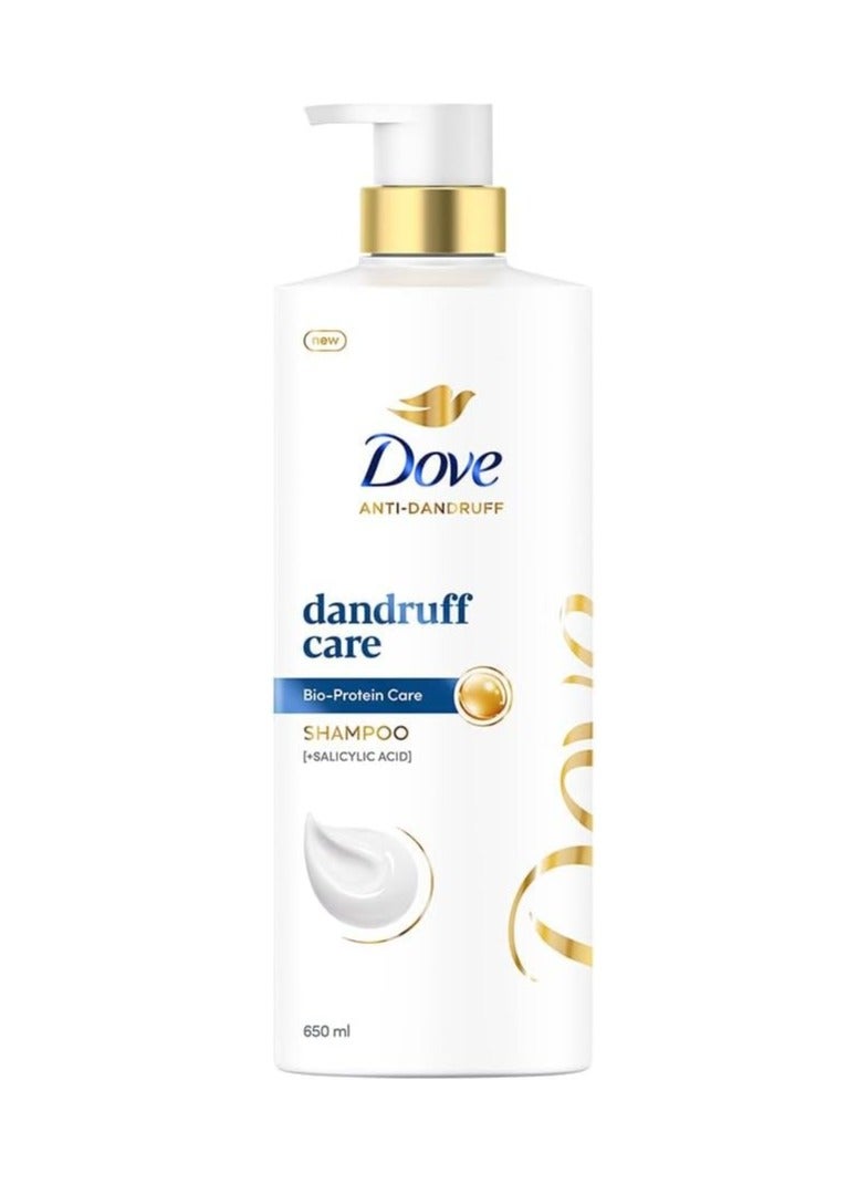 Dove Anti Dandruff Solutions Shampoo 650 ml|| Prevents Dandruff & Dry Scalp|| Mild Daily Shampoo for Smooth & Frizz Free Hair - For Men & Women
