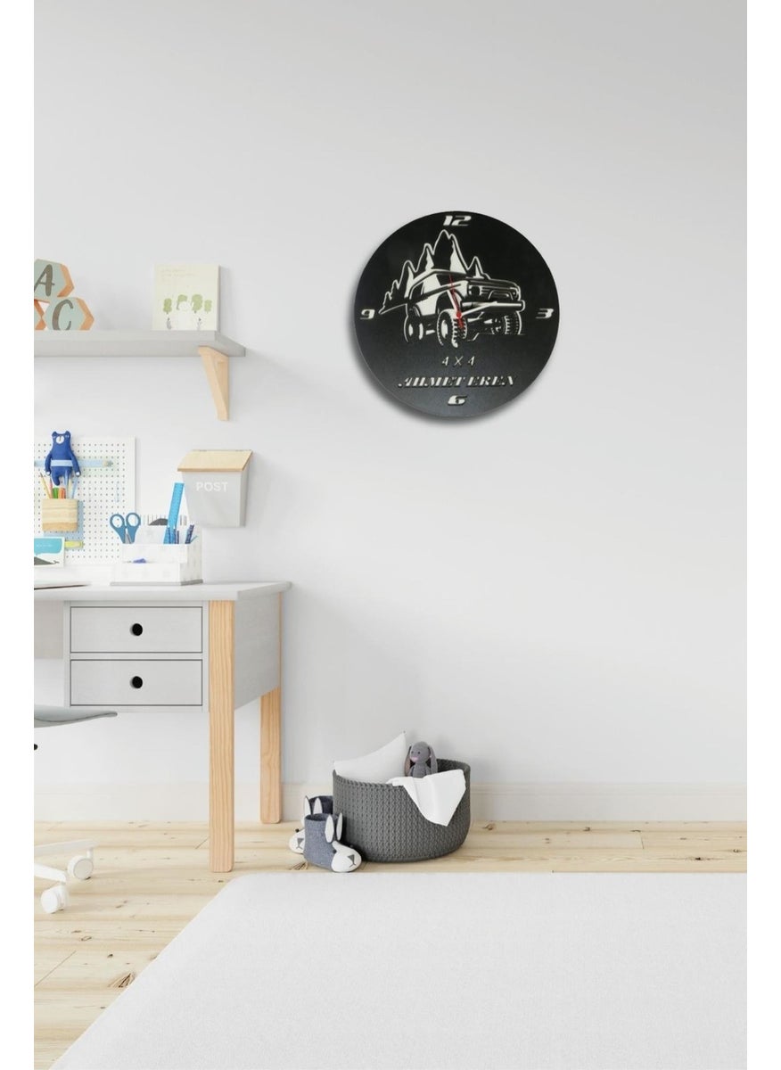 HELLOVE Personalized Children's Room Clock Wooden Wall Clock  - Image 2