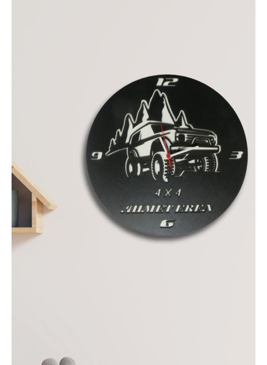 HELLOVE Personalized Children's Room Clock Wooden Wall Clock  - Image 3