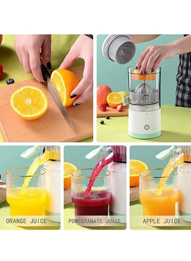 ELTRAZONE Portable Blender Electric Citrus Juicer Rechargeable Hands-Free Masticating Orange Juicer Lemon Squeezer with USB Travel Cup for Gym Car Office On The Go - Image 2
