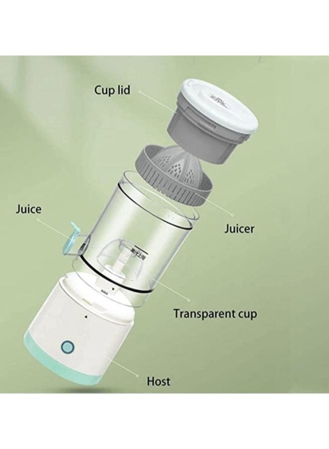 ELTRAZONE Portable Blender Electric Citrus Juicer Rechargeable Hands-Free Masticating Orange Juicer Lemon Squeezer with USB Travel Cup for Gym Car Office On The Go - Image 4