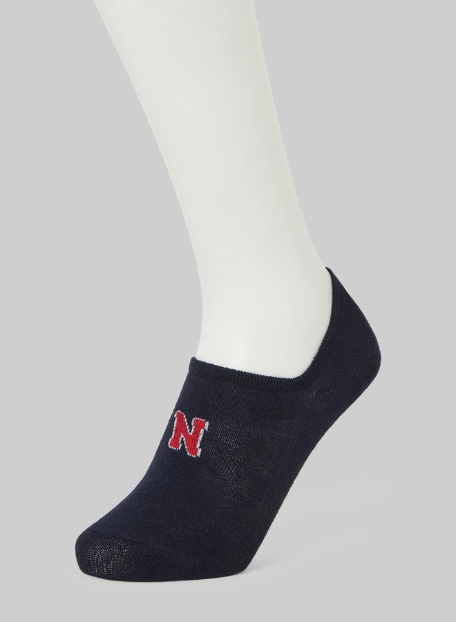 Styli Pack of 5- Letter Pattern No Show Socks - Image 4