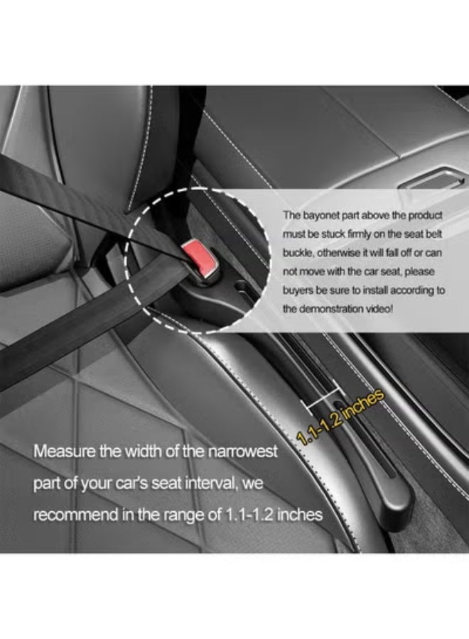 COYO 2PCS Car Seat Gap Filler Organizer with Phone Holder, Car Seat Gap Organizer for Prevent Falling,Essential Car Accessories Car Side - Image 4