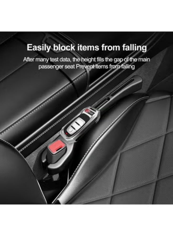 COYO 2PCS Car Seat Gap Filler Organizer with Phone Holder, Car Seat Gap Organizer for Prevent Falling,Essential Car Accessories Car Side - Image 3