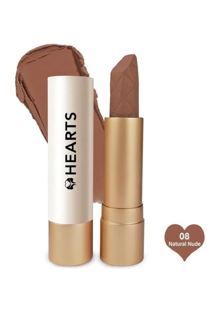 Hearts أحمر شفاه كريمة قلوب 08 نود طبيعي - Image 2