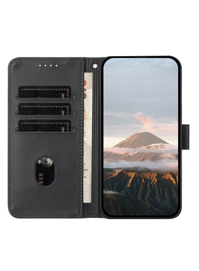 زبون جراب لهاتف Infinix Hot 50i / Smart 9 جراب هاتف جلدي بنمط مثلث ومشبك - Image 3