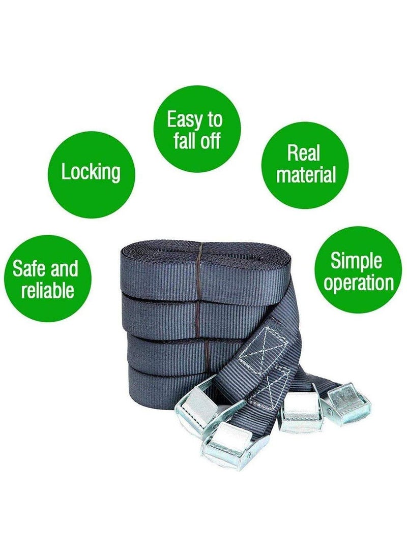DIY Crafts Diy Crafts CTDIYHI57788 3 Feet Tie Down Lashing Ratchet Strap With Metal Buckle 7 Pack of 2 Multicolor  - Image 2