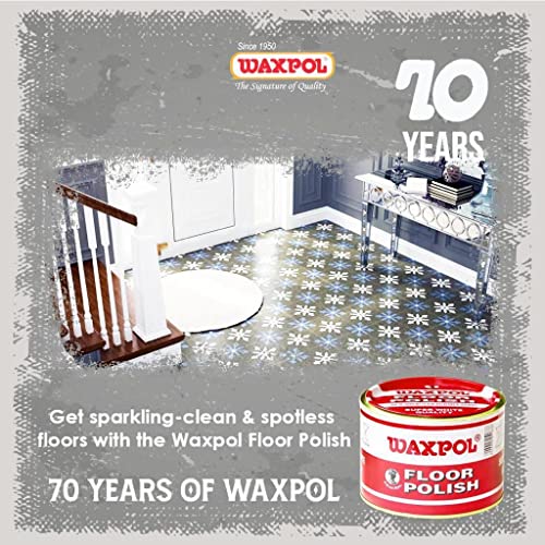 Waxpol واكس بول تلميع الأرضيات (أبيض/حيادي) 200 جم لإضفاء بريق متألق على الأرضيات، البلاط، الحجر والأثاث - Image 2