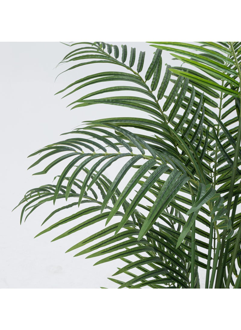 MAMATOONS 180CM Tall Artificial Palm Areca Tree Artificial Plant with Green Moss in Black Pot Realistic Faux Indoor Outdoor Decorative Plant for Home Office Living Room and Patio  - Image 5