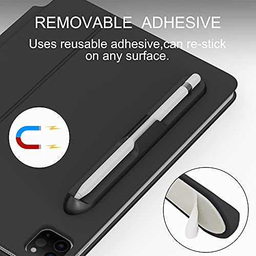 LOVE MEI iPencil Holder Sticker for Apple Pencil 1st/2nd Generation, Strong Adhesive Silicone Holder Sticker [Magnetic Attach Design] Accessories for iPad Stylus Pens - Image 4