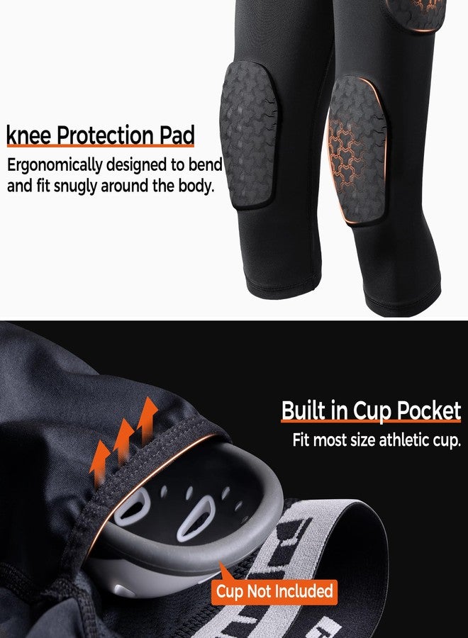 COOLOMG Youth Girdle Football 7-Pad for Knee Thigh Hip Tailbone Protection - Image 5
