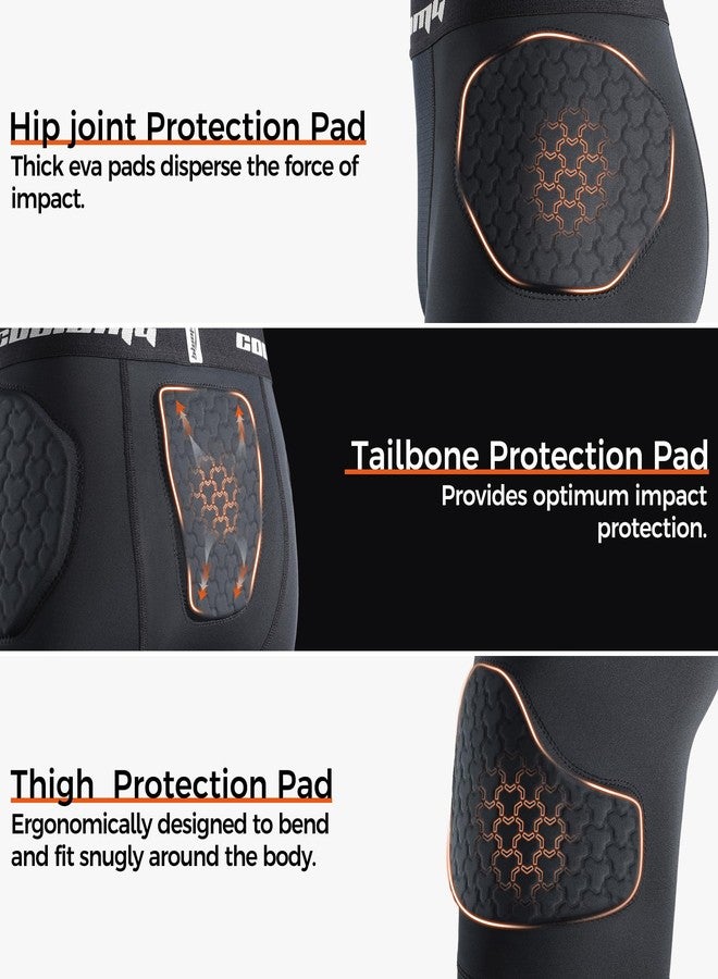 COOLOMG Youth Girdle Football 7-Pad for Knee Thigh Hip Tailbone Protection - Image 4