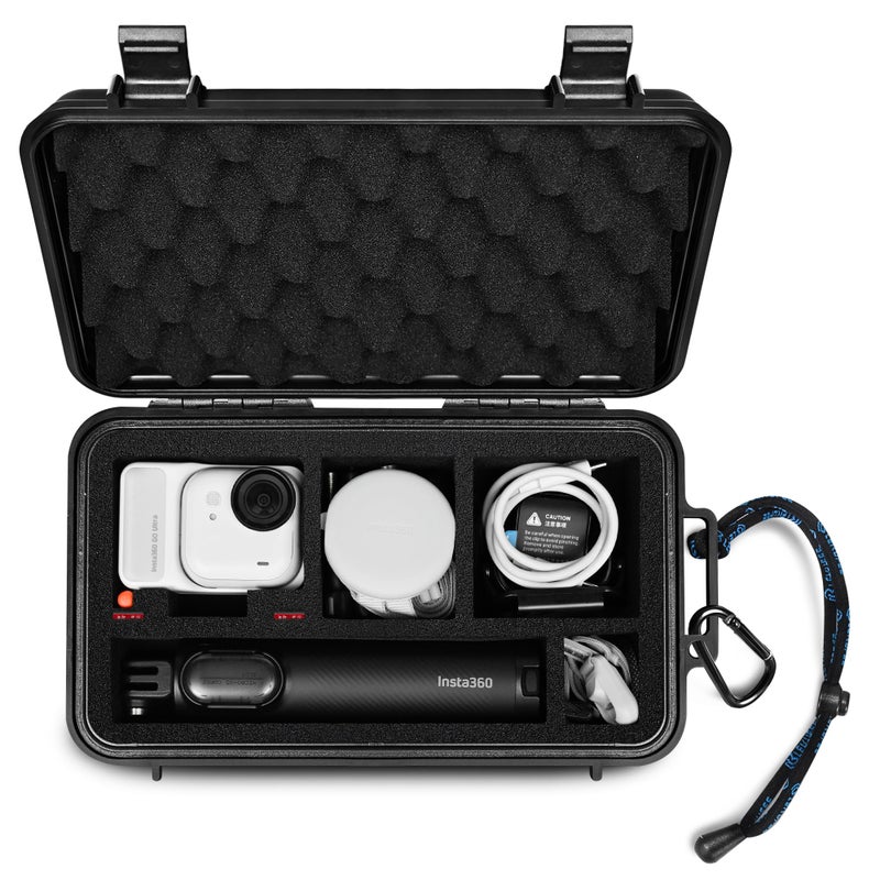 Lekufee Travel Waterproof Hard Case for Insta360 GO Ultra Standard Bundle Creator Bundle and other AccessoriesCase Bag Only - Image 2