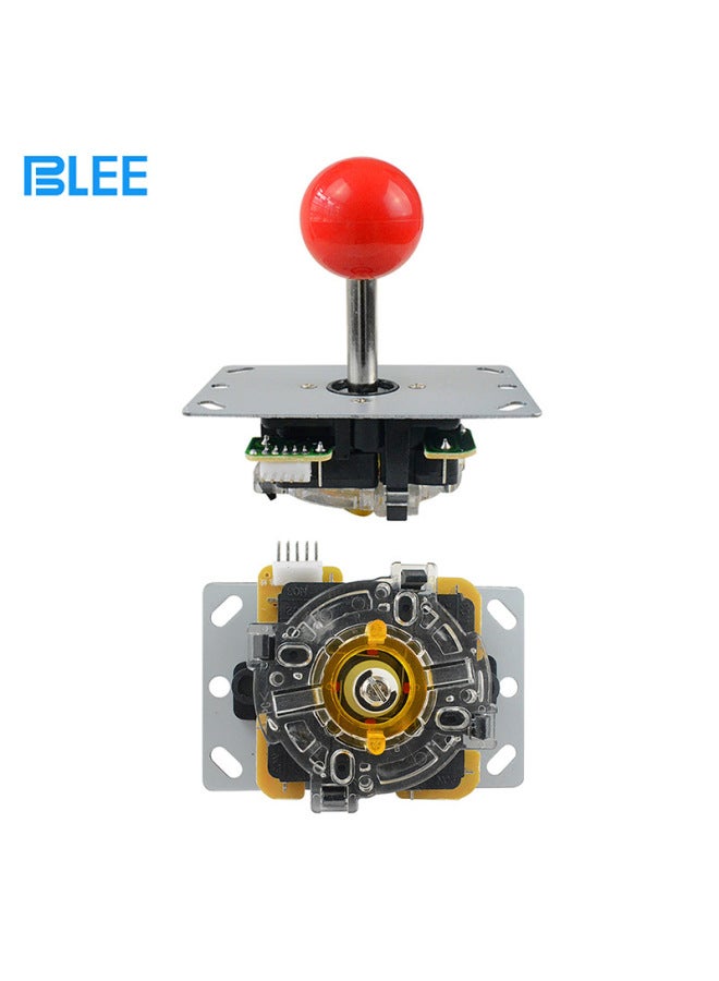 general Game Machine Fighting Machine Arcade Rocker Handle Imitation Sanhe With Circuit Board Eight Square Round Gear Micro BLEE Rocker-Product Color:Rocker With 5p Line Powder Ball - Image 1