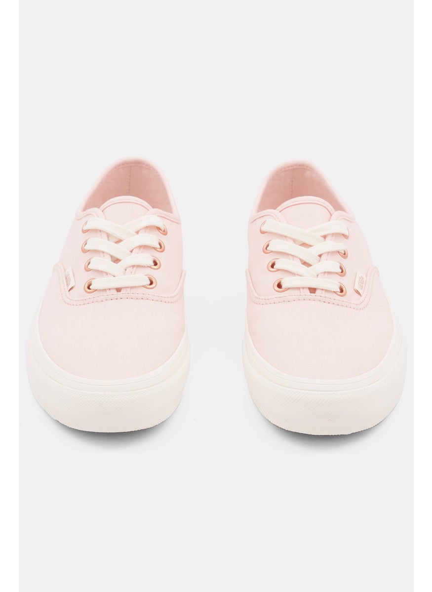 VANS - Women Authentic Sf Lace Up Skate Shoes, Pink/White - Image 1