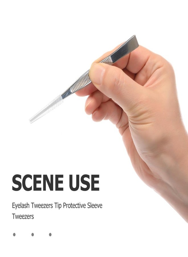 Lurrose 50pcs Tweezer Tip Covers: Clear Tweezer Point Protectors Cap - Makeup Beauty Supplies, General Size - Image 5