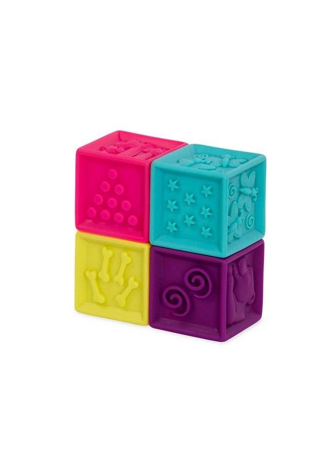 B. - Toys By Battat Baby Blocks Stacking & Building Toys For Babies 10 Soft Blocks For Learning Numbers Shapes Colors Animals One Two Squeeze Educational & Developmental Infant Toddler - Image 1