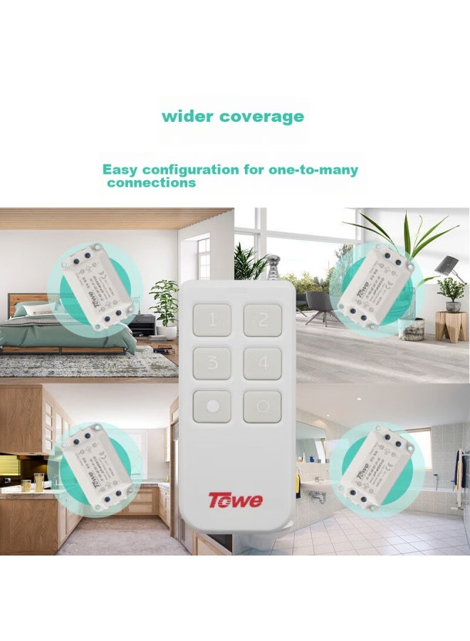 Towe Wireless Remote Control Switch, 220v Single-way Lighting Power Remote Controller, Smart Wireless Remote Control Switch For Home Use, Can Pass Through Walls - Image 5
