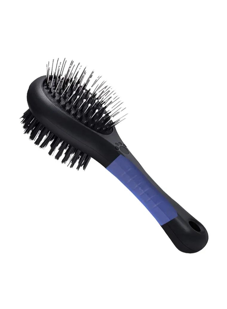 Professional Small Double-Sided Pet Grooming Brush for De-Shedding & Smoothing 1 Piece From Varmacy