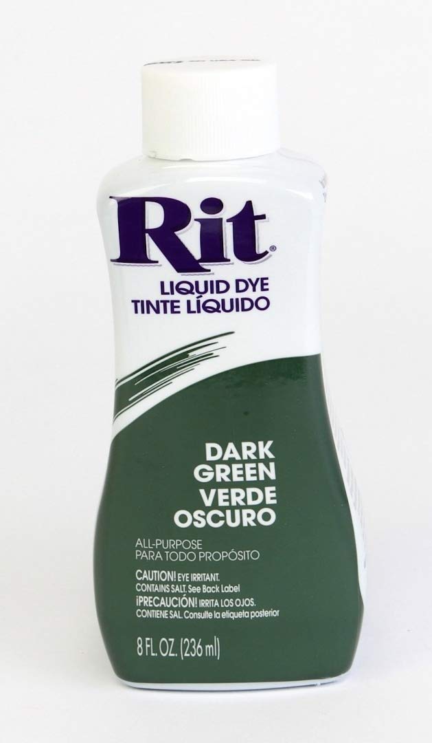 Rit Dye Liquid Dye, 8 fl oz, Dark Green, 3-Pack - Image 1
