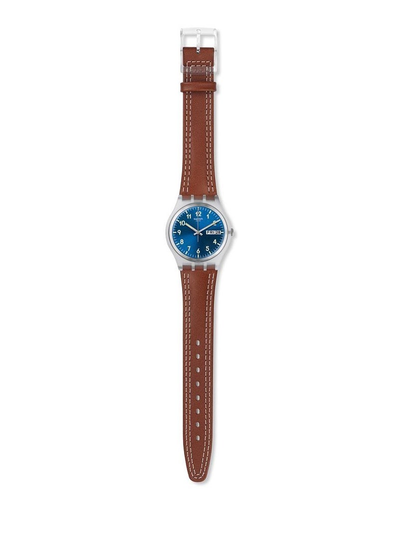 Swatch ساعة يد ويندي ديون كوارتز مقاومة للماء للجنسين - 36 مم - Image 2