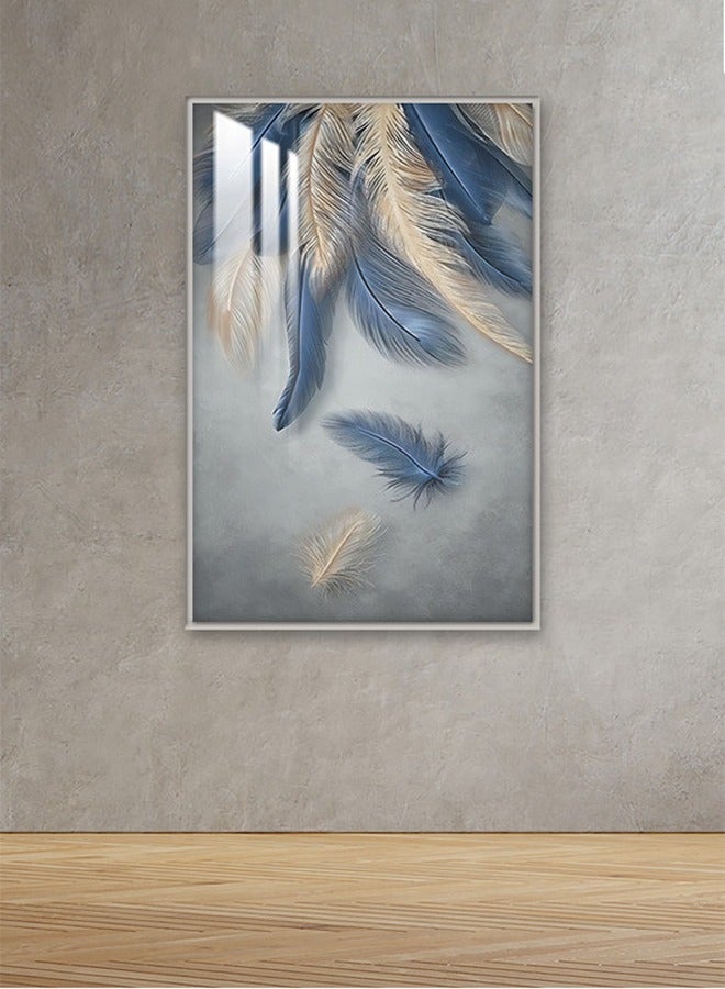 Marktna Decorative Wall Art Painting 120X80Cm With An Abstract Design Brown Frame And A Transparent Acrylic Layer 0.5Kg - Image 1