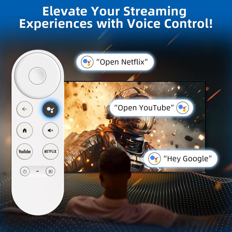 Nettech Replacement Remote for Chromecast with Google TV Built-in. 1-Year Full Warranty. - Image 4
