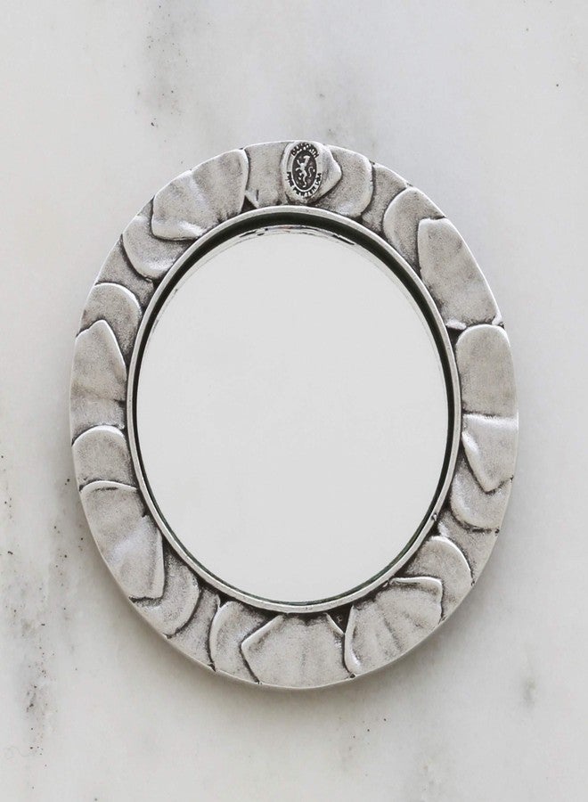 DANFORTH - Pewter Pansy Purse Mirror - Handmade Hand-Held Mirror for Women - Purple Flower Gift Accessories - Made in USA (3 inches) - Image 4