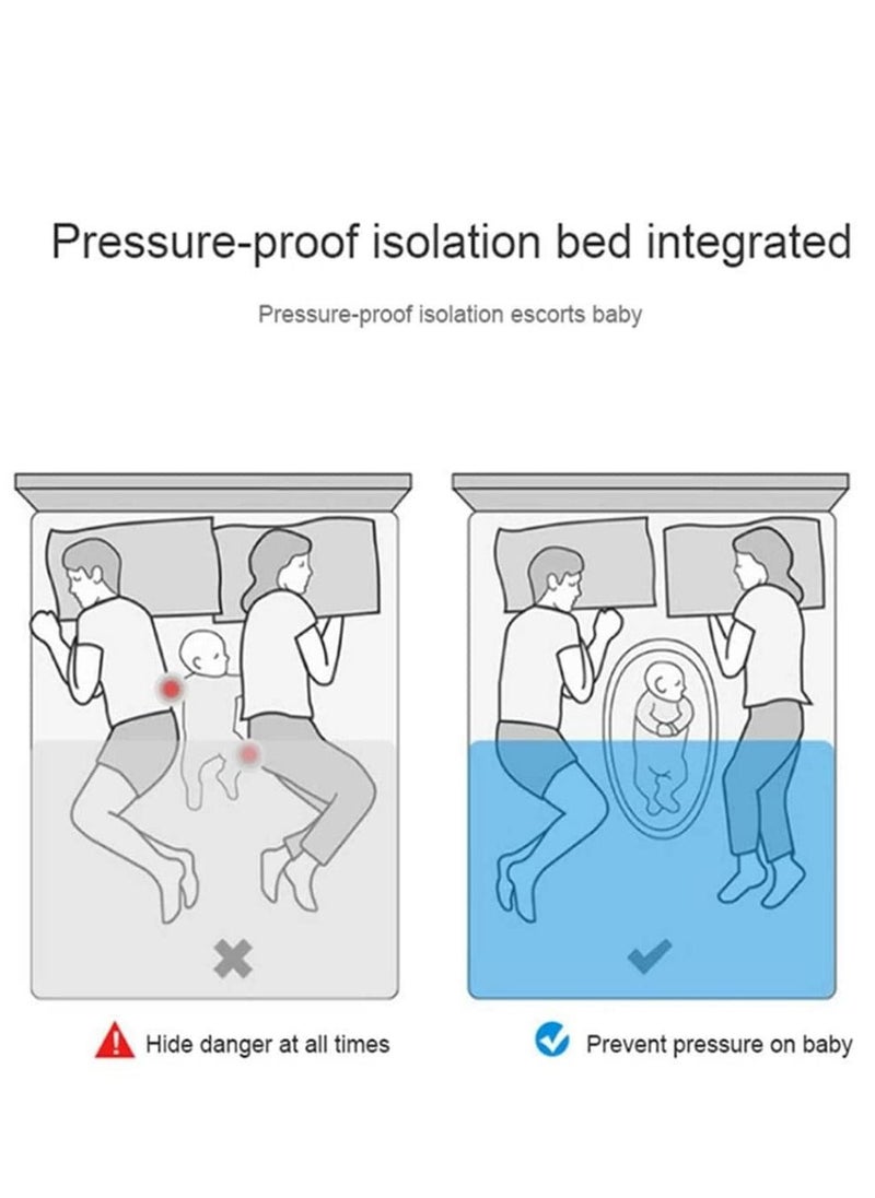 MIXDE - Foldable, Removable And Washable, 100% Cotton Portable Pressure Protection Crib Lounger Sleeping Baby Nest - Image 1