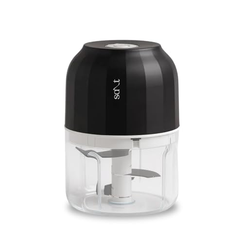 Salt ChopEase Classic Rechargeable Mini Chopper | Powerful motor and Long Lasting Battery | Sharp Stainless Steel Blades | Effortless Cleaning | 250 ML | Black - Image 1