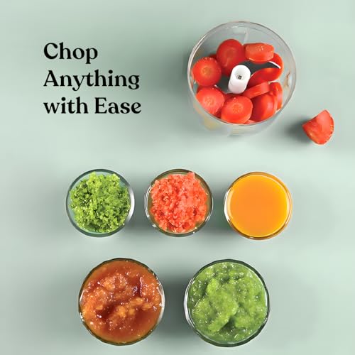 Salt ChopEase Classic Rechargeable Mini Chopper | Powerful motor and Long Lasting Battery | Sharp Stainless Steel Blades | Effortless Cleaning | 250 ML | Black - Image 5