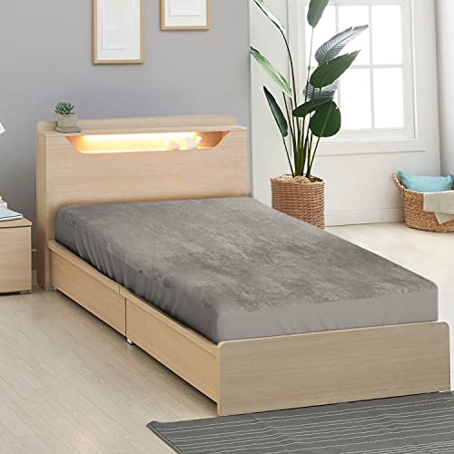 Sassoon Laika Single Bed Waterproof Mattress Protector 36x72 inch (3x6 Feet) | Pack of 1, Grey | Elastic Fitted Cotton Feel Terry Ultra Soft Breathable Hypoallergenic Mattress Cover - Image 3