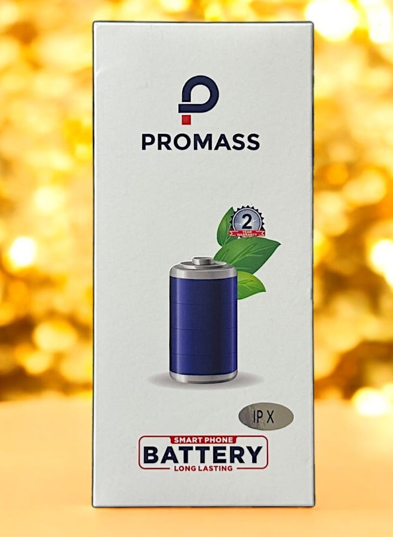 بروماس بطارية بديلة لهاتف Apple iPhone X باللون الأسود - Image 2