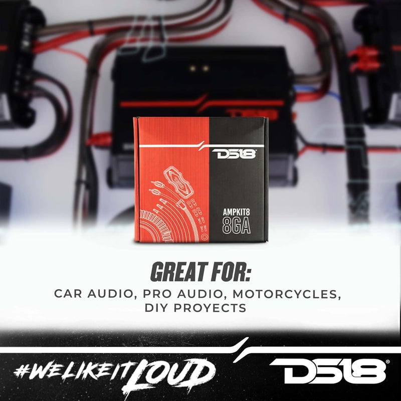 DS18 DS-AMPKIT8 High Power Complete 8G Amp Installation Kit Super Flex Wire - Image 5
