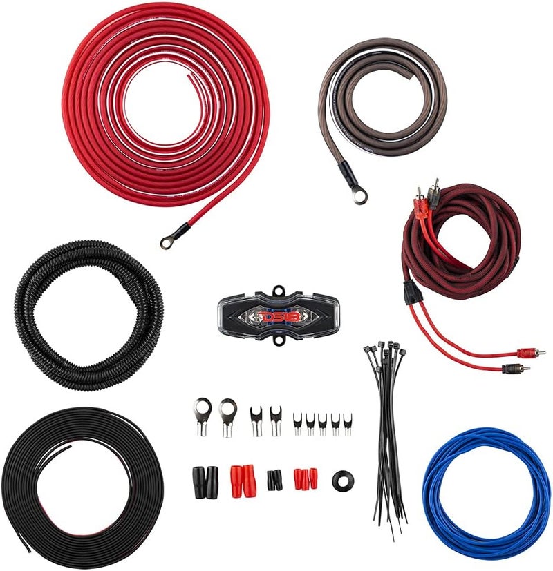 DS18 DS-AMPKIT8 High Power Complete 8G Amp Installation Kit Super Flex Wire - Image 1